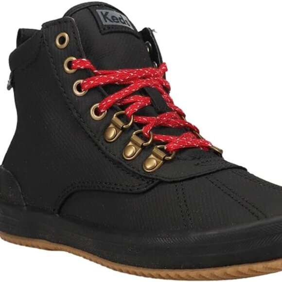 Keds Womens Scout II Duck Casual Boots Ankle - Deep Black - Size 8 - Picture 1 of 9